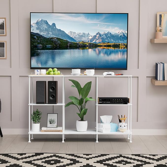 ETELI TV Stand for 50 Inch TV Tall Entertainment Center - Image 5