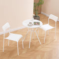 Outdoor Bistro Set for 2- Metal 3 Piece Bistro Table and Chairs Set of 2 -Small by CHAIRABLEFurnitureExperts