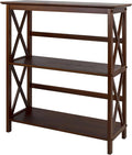 Montego 3-Shelf Bookcase-Walnut by CasualHome