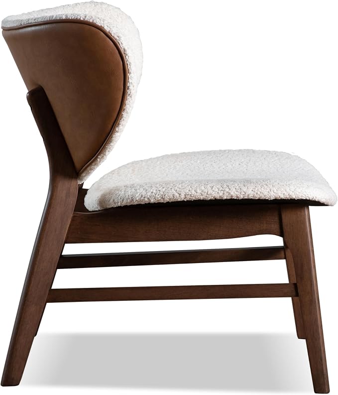 Furniture of America Lucian Mid-Century Modern Solid Wood 2 Piece Brown Round - Image 17