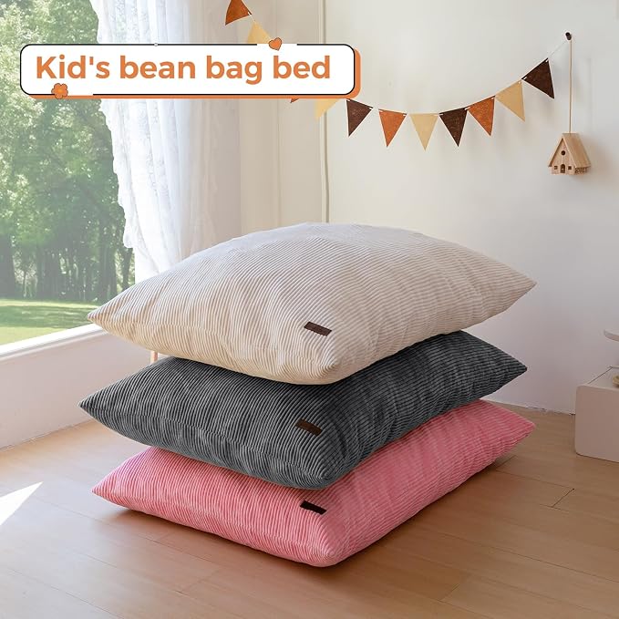 MAXYOYO 3 in 1 Kids Bean Bag Chair Couch, Convertible Chair Folds from Bean Bag - Image 9