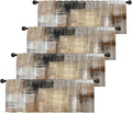 Emvency 4 Pack Valances Window Treatments, 52x12 Inch Rod Pocket Valances by Emvency