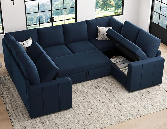 Belffin Modular Sectional Sleeper Sofa Bed - Image 3