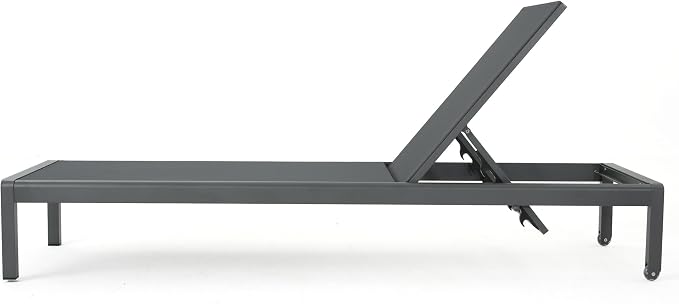 Christopher Knight Home Cape Coral Outdoor Aluminum Chaise Lounges - Image 7