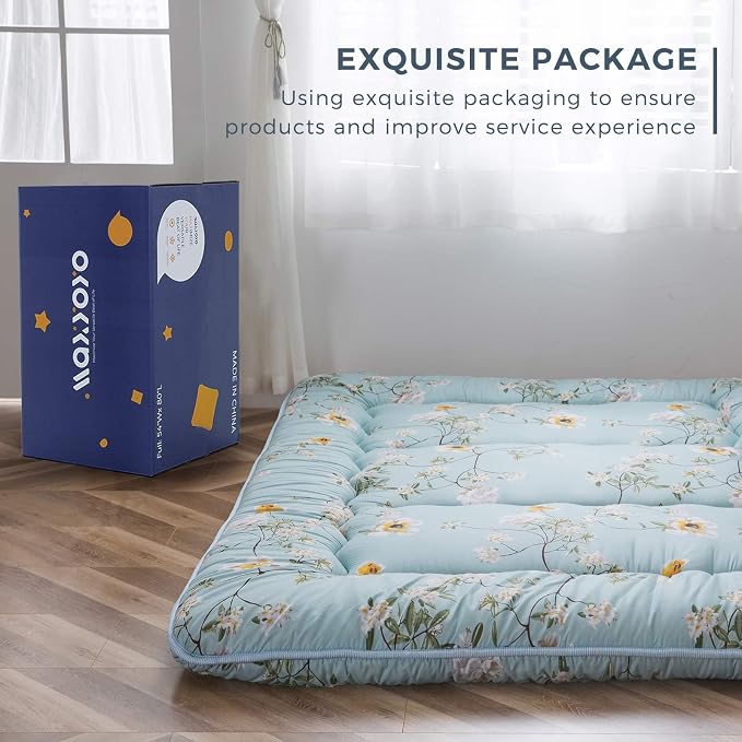 MAXYOYO Rustic Floral Korean Floor Mattress, Foldable Mat Roll Up Camping - Image 6