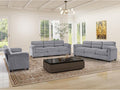 HAOMARKETS Corduroy Sofa Set, Upholstered Loveseat and 3-Seater Couch Set of 2 by HAOMARKETS