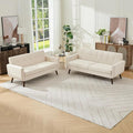 Tbfit Mid Century Modern Sofa Couch, Loveseat & Standard Sofa | linen fabric by TBfit