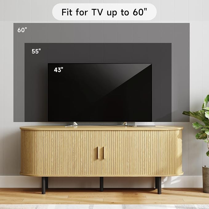 ONBRILL 55" TV Stand with Power Outlet - Image 7