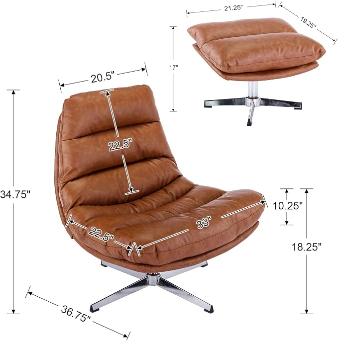 BESTANO Swivel Accent Chair - Image 2