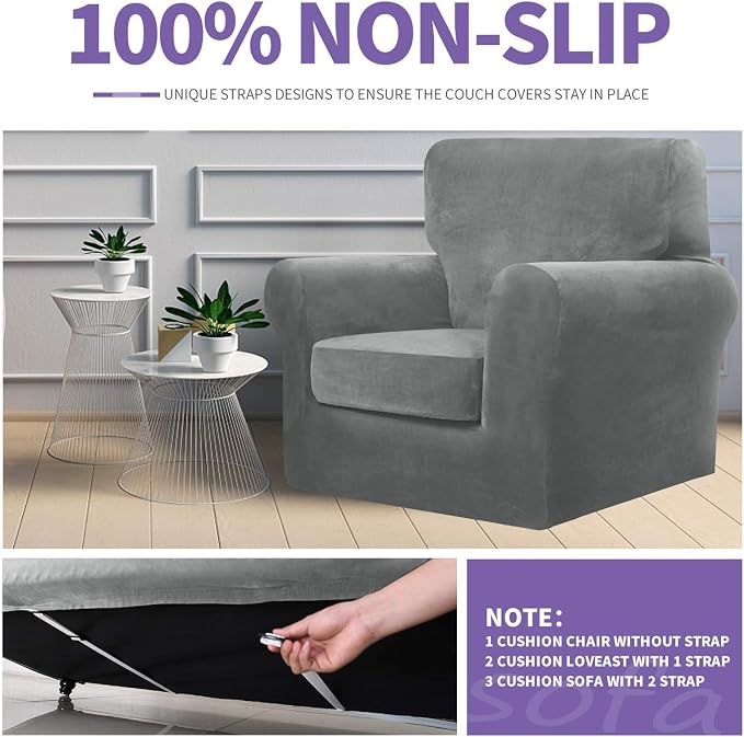 ZNSAYOTX Luxury Velvet Chair Slipcovers - Image 5