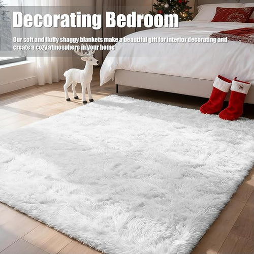 6x9 Fluffy Area Rug for Living Room, Shag Area Rugs for Bedroom - Image 2