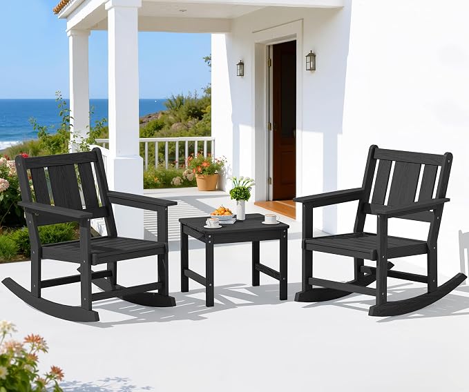 SERWALL Outdoor Rocking Chair Set of 2 by SERWALL