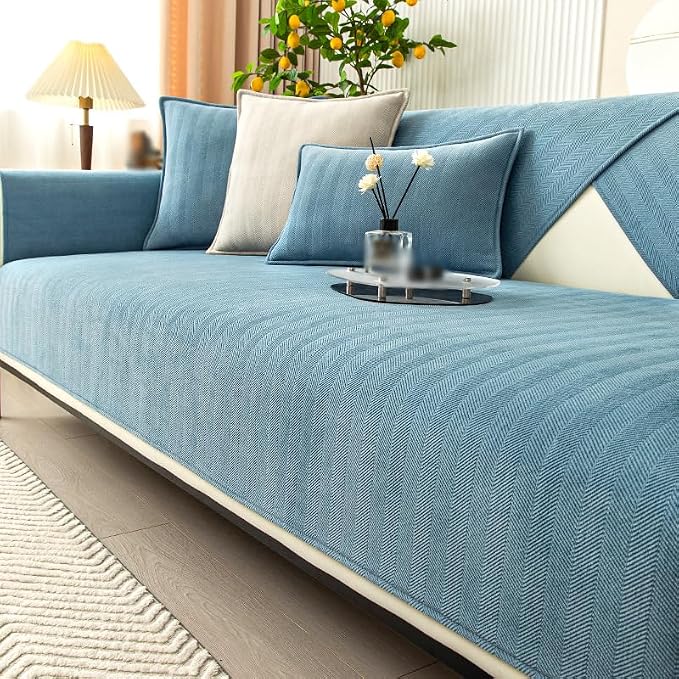 Funny Fuzzy Couch Cover, Chenille Couch Furniture Protector, Funny Fuzzy Couch by Rosygulls