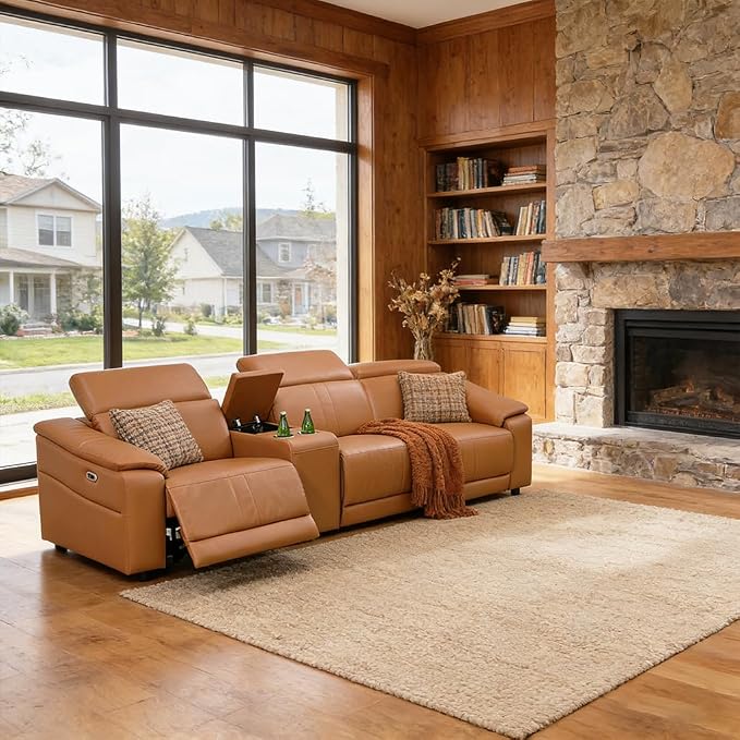 Power Recliner Sofa Set, Reclining Sectional Sofa Couch by PonlivingFurniture