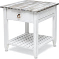 Sea Wind Florida Picket Fence Wood End Table by LineageCollections