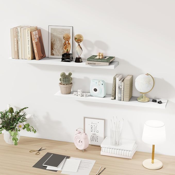 Fun Memories Floating Shelves for Wall, 40 Inch Floating Shelves for Home Decor - Image 7