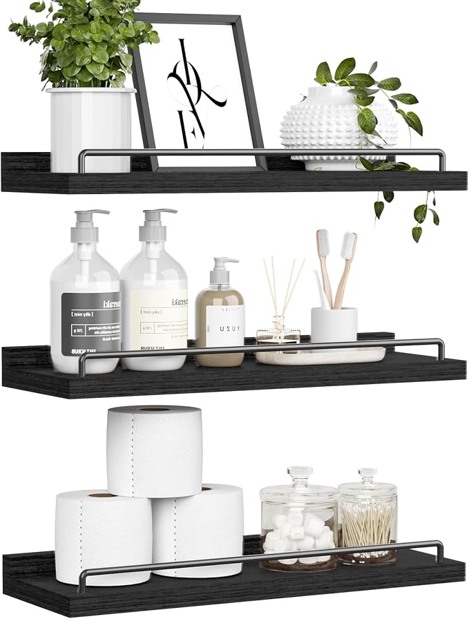 RYOFOBETTO Floating Shelves for Wall Decor Bathroom Shelves Over Toilet by RYOFOBETTO
