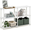 Furinno Turn-N-Tube Storage Shelves, 3-Tier 47.4 Wide Book Shelf, Corner Shelf by Furinno-FitsYourSpaceFitsYourBudget