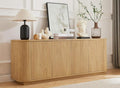 64'' Fluted TV Stand for TVs up to 75'', Modern Long Media Console by WelcometoCUPYUOOU