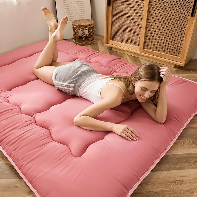 MAXYOYO Japanese Floor Mattress Futon Mattress, Thicken Sleeping Pad Foldable - Image 5