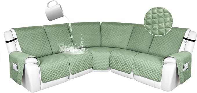 HDCAXKJ 100% Waterproof Reclining Sectional Couch Covers L Shape Recliner Sofa by HDCAXKJ