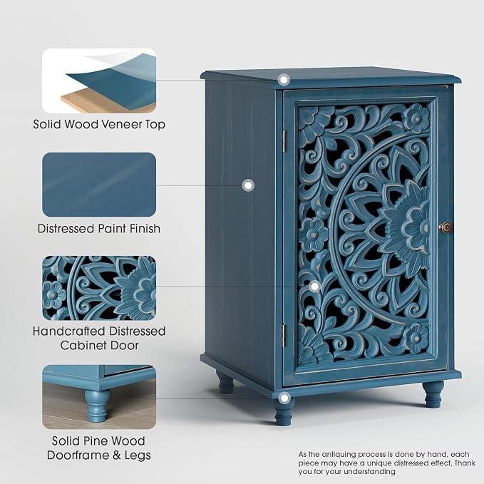Jiansu furni Boho Small Buffet Cabinet - Image 4