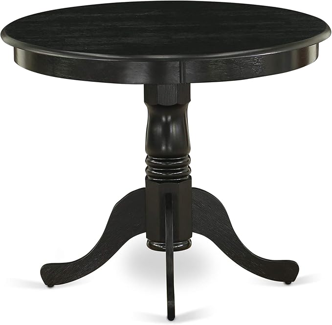 East West Furniture ANVA5-BLK-C 5 Piece Dining Room Furniture Set Includes a - Image 3