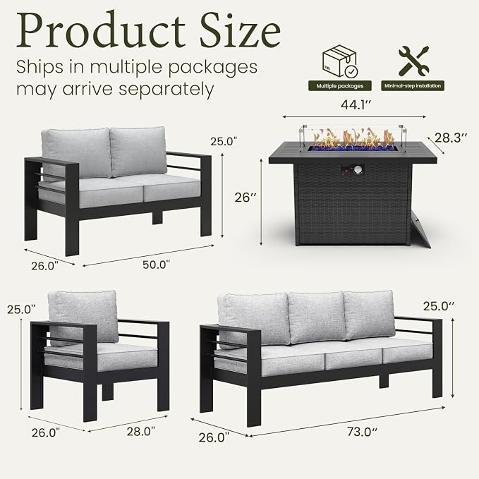LayinSun Aluminum Furniture Set - Image 8
