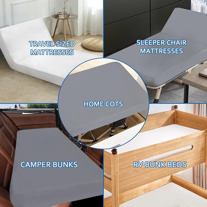 Cot Mattress Pad Protector Waterproof, Quilted Cot Size Mattress Cover 30" X - Image 7