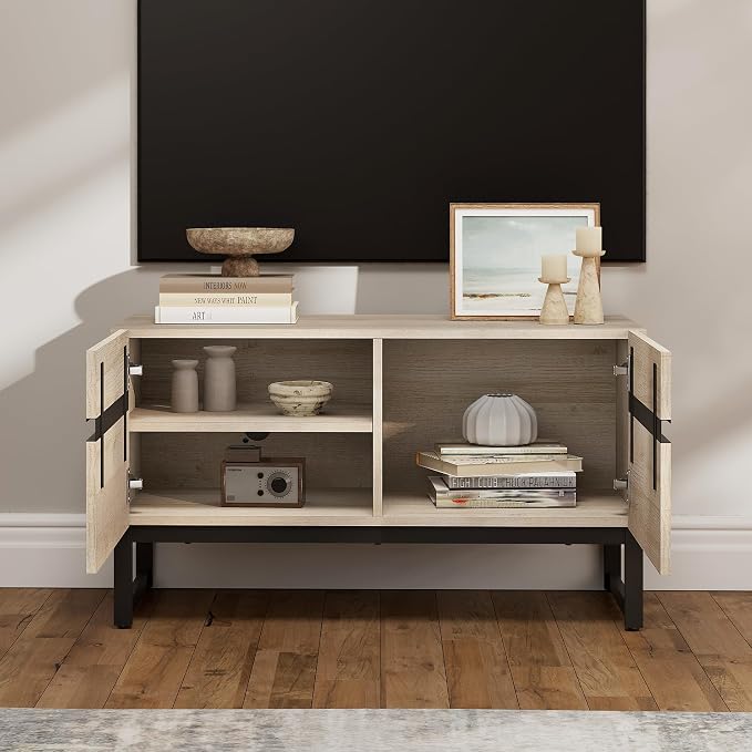 WAMPAT Modern TV Stand for 26-40 Inch TVs, Wood Entertainment Center - Image 3