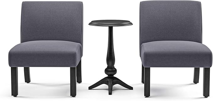 Furniture of America Casey Transitional 2-Piece Wood Round Pedestal Accent - Image 3