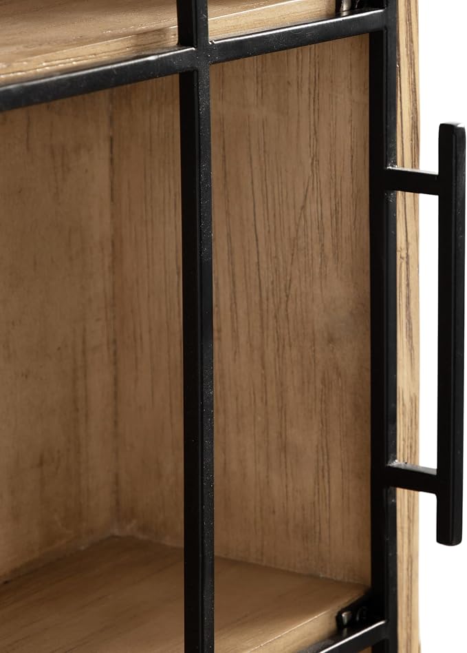 Kate and Laurel Megara Decorative Wooden Hanging Arched Wall Cabinet - Image 9