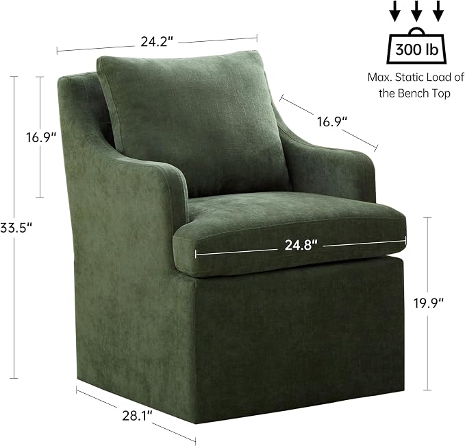 VKNOW Upholstered Dining Chairs Set of 6, Modern Kitchen Chairs Dining Room - Image 2