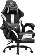 GTPLAYER Gaming Chair with Pocket Spring Cushion, Leather Office Chair with by GTPLAYER