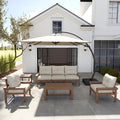 HDPE 7 Piece Patio Furniture Set, All-Weather Outdoor Couch Set by YourPerfectOutdoorEscape