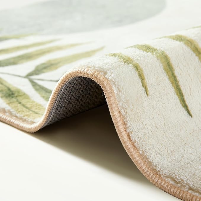 RoomTalks Mid Century Modern Washable Rug, Boho Cute Aesthetic 6x9 Area Rugs - Image 7