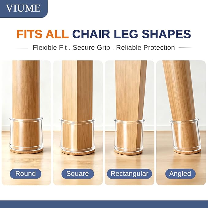 VIUME 32 Pcs Chair Leg Floor Protectors - Image 5