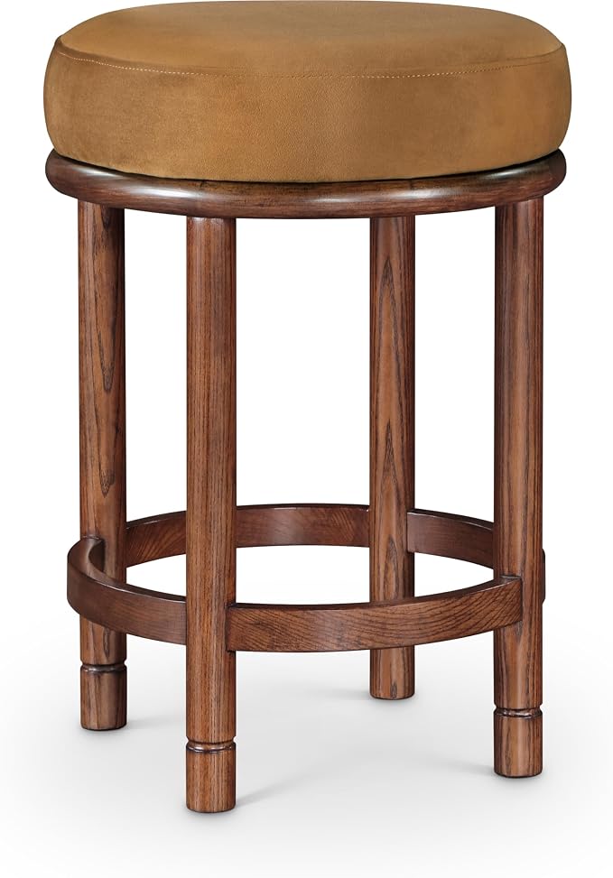Meridian Furniture 978Saddle-C Monette Collection Art Deco Counter Stool by MeridianFurniture