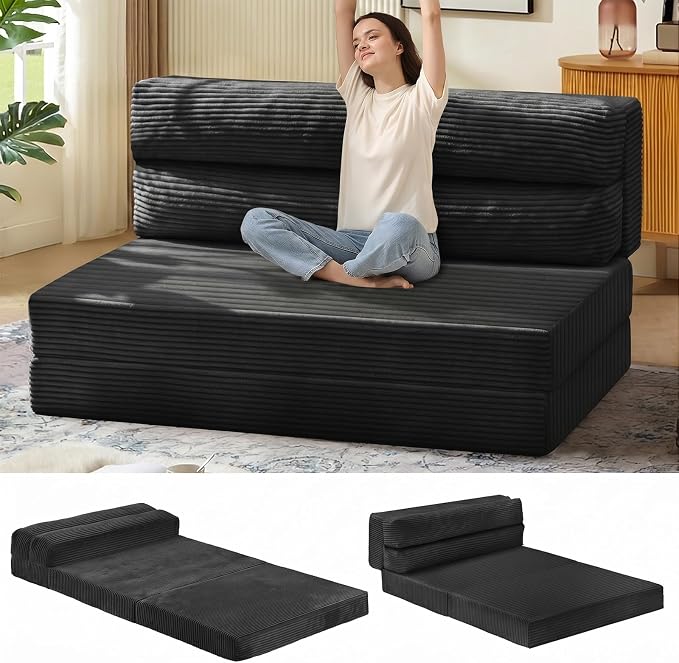 JUIKURY Folding Sofa Bed, Convertible Sleeper Chair by Unknown