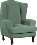 Turquoize Wingback Chair Covers 2 Piece Wing Chair Slipcover Stretch Slipcovers by Turquoize