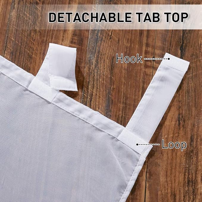 RYB HOME Detachable Outdoor Curtains - Image 6
