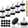 12 PCS M6 Thread Furniture Feet Levelers, Furniture Leveling Feet by Eunenete