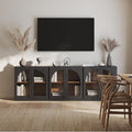 BELLEZE Bijou Set of 3 Modular Sideboard Cabinets by BELLEZE