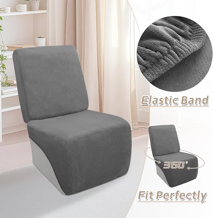 Arfntevss Sectional Recliner Couch Covers Velvet Corner Sectional Sofa Cover - Image 6
