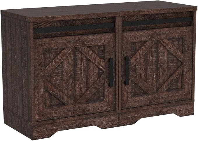 WAMPAT 24.3-inch Tall Farmhouse End Table Set of 2 - Image 4