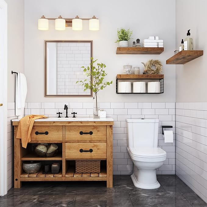 QEEIG Bathroom Shelves Over Toilet - Image 2
