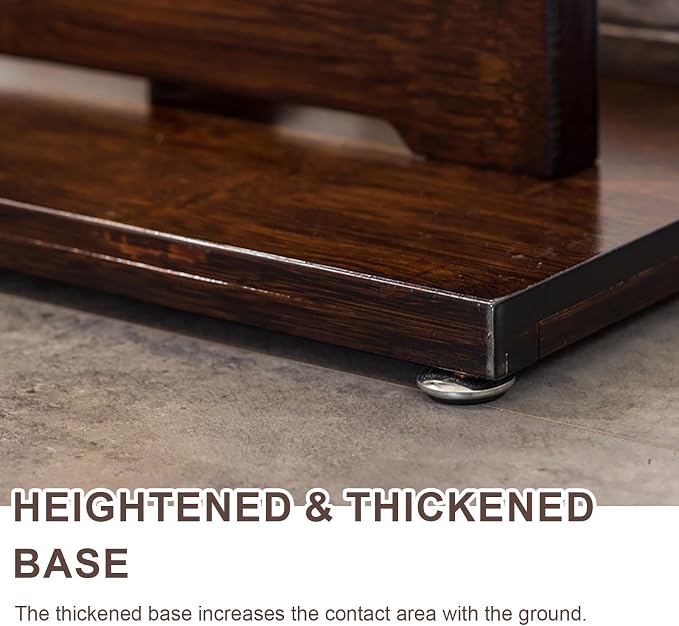 Wood Console Table for Entryway or Living Room, Circle Design - Image 5