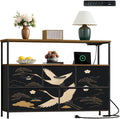 Dresser Japanese Seamless Crane Birds Elements Asian Oriental Decoration Such by Unknown
