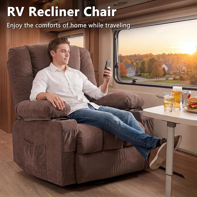 Swivel Rocker Recliner Chair - Image 8