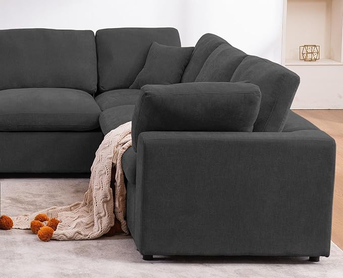 Oversized Modular Sectional Sofa Couch, Large 7 Seater Corner Sofa Modern U - Image 7